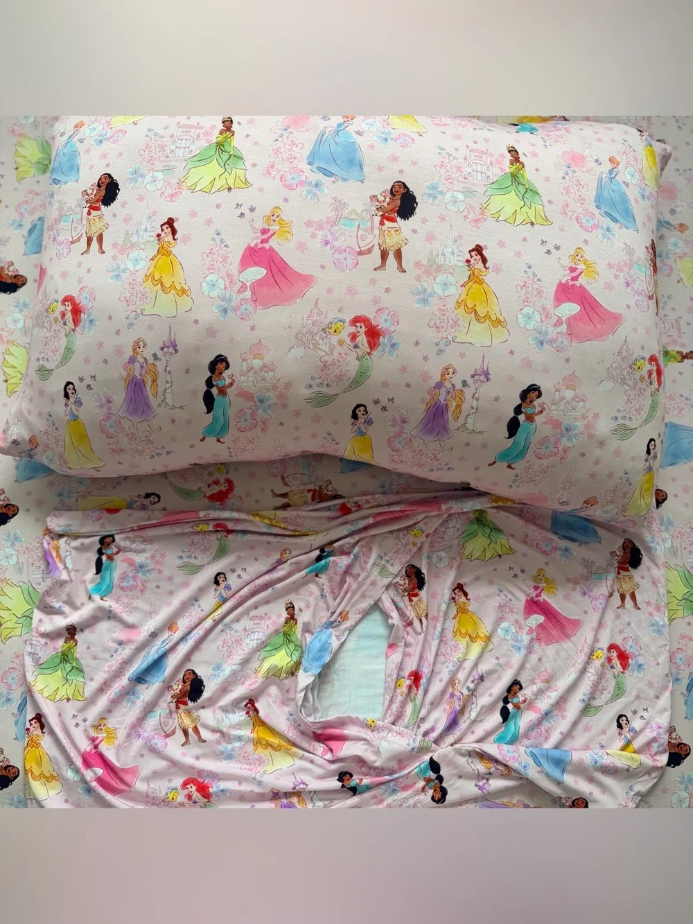 LS princess garden Bamboo Custom Queen fitted Sheets with 2 standard pillowcases